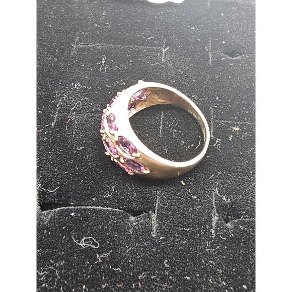 10K YELLOW GOLD PURPLE TOURMALINE RING SIZE 8 - Picture 8 of 9